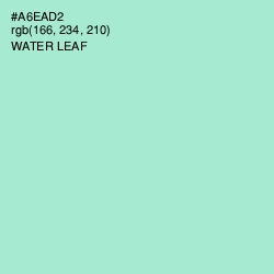 #A6EAD2 - Water Leaf Color Image